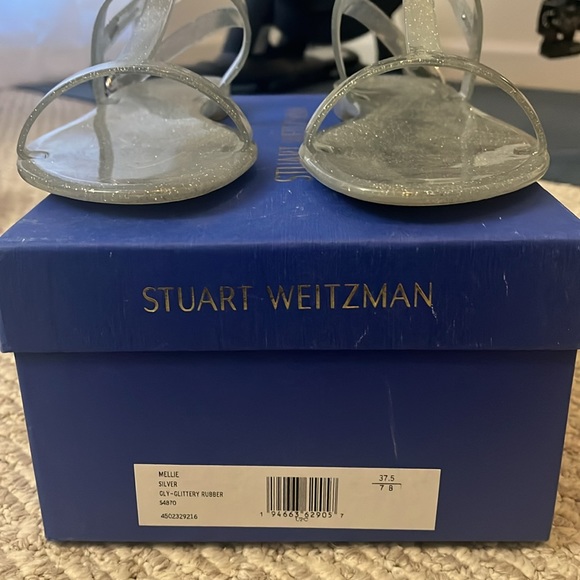 Stuart weitzman jelly glitter sandals. Size 7 - Picture 2 of 3